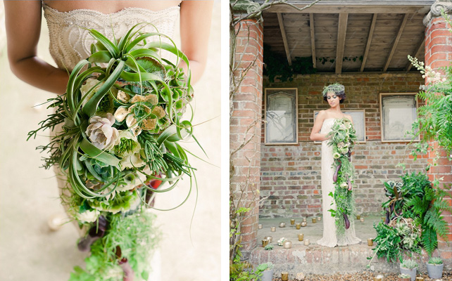 Элегантный каскадный букет невесты