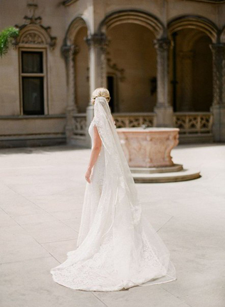 40 образов: роскошь классической длинной фаты 