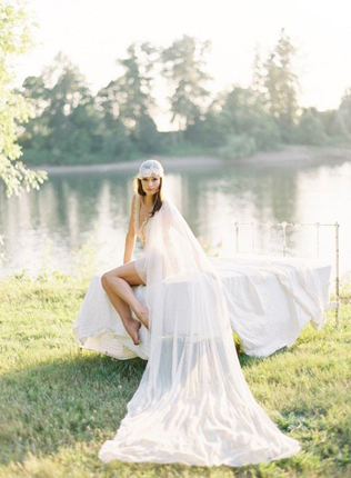 40 образов: роскошь классической длинной фаты 