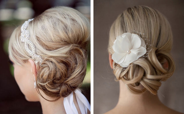 элегантная классическая свадебная причёска