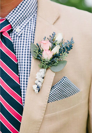 Свадьба в деталях: клетка виши, клетчатая рубашка жениха