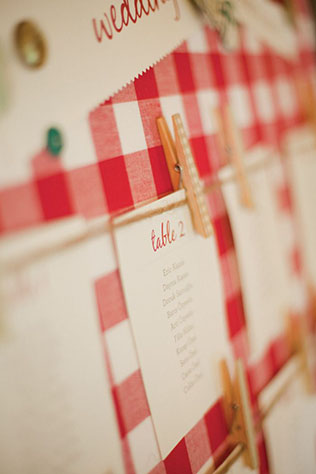 Свадьба в деталях: клетка виши, план рассадки гостей