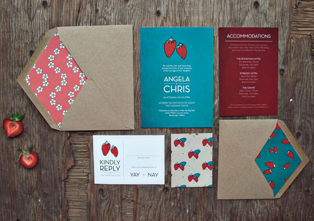 Клубничное безумие: 50 идей для летней свадьбы 