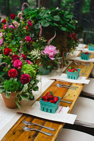 Клубничное безумие: 50 идей для летней свадьбы 