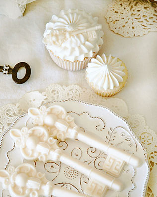 ключики в декоре свадьбы, сладкий стол