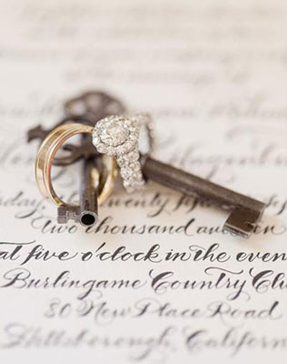 ключики в декоре свадьбы