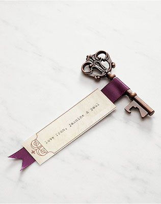 ключики в декоре свадьбы, бонбоньерки