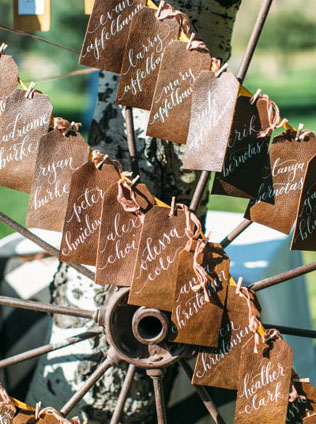 Лучшие идеи: кожаные детали для осенней свадьбы 