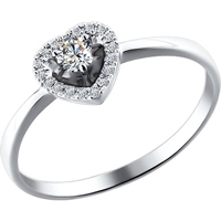 Золотое кольцо c бриллиантом