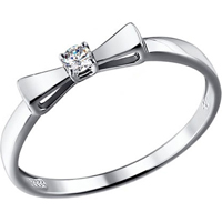 Золотое кольцо c бриллиантом