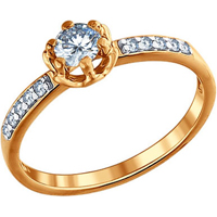 Серебряное кольцо c фианитом