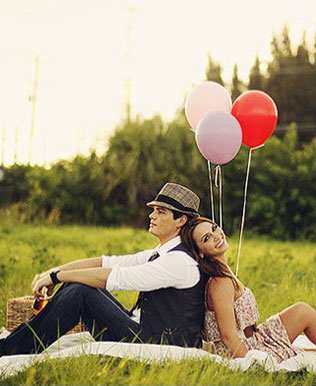 Фотосессия жениха и невесты на природе 