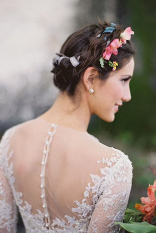 Косы и плетения: 80 летних причесок для невест 