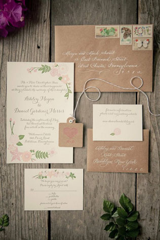 Крафт-бумага: 40 идей для свадебного вдохновения 