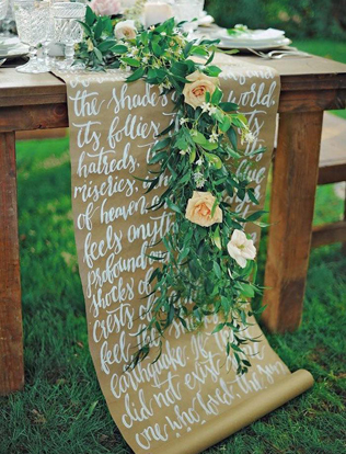 Крафт-бумага: 40 идей для свадебного вдохновения 