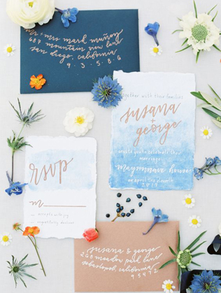 Вдохновение: самые красивые приглашения для летней свадьбы 