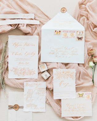 Вдохновение: самые красивые приглашения для летней свадьбы 