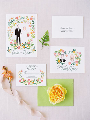 Вдохновение: самые красивые приглашения для летней свадьбы 