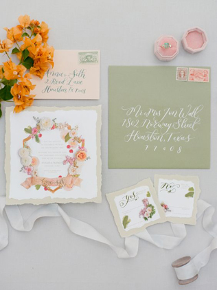 Вдохновение: самые красивые приглашения для летней свадьбы 