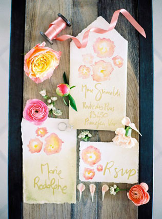 Вдохновение: самые красивые приглашения для летней свадьбы 