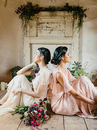 Кружево в декоре свадьбы - образ невесты, подружки невесты