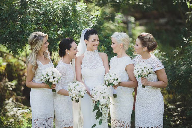 Кружево в декоре свадьбы - образ невесты, подружки невесты