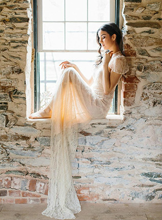 Кружево в декоре свадьбы - образ невесты, невеста