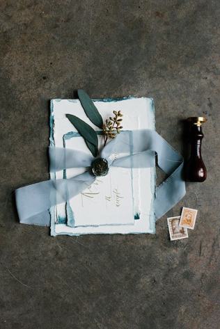 Леденящий иней: свадьба в голубых тонах 