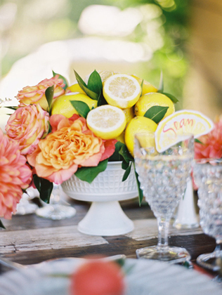 Свадьба в деталях: яркие лимоны для декора 