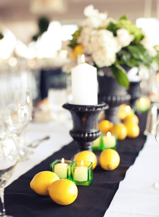 Свадьба в деталях: яркие лимоны для декора 