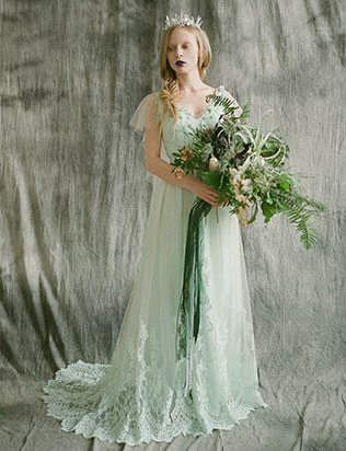 Необычный образ невесты: лесные эльфы, платье невесты