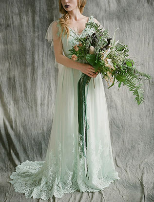 Необычный образ невесты: лесные эльфы, платье невесты