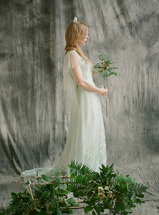 Необычный образ невесты: лесные эльфы, невеста в зелени