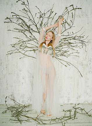 Необычный образ невесты: лесные эльфы, воздушный образ невесты