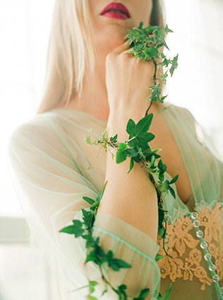 Необычный образ невесты: лесные эльфы, флористика