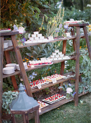 35 свадебных идей для использования лестницы-стремянки 