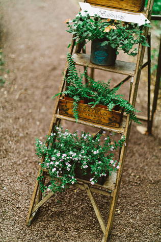 35 свадебных идей для использования лестницы-стремянки 