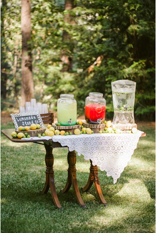 Свадебный лимонадный бар