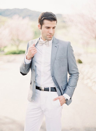 Льняной костюм: стильные идеи для жениха 