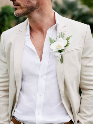 Льняной костюм: стильные идеи для жениха 