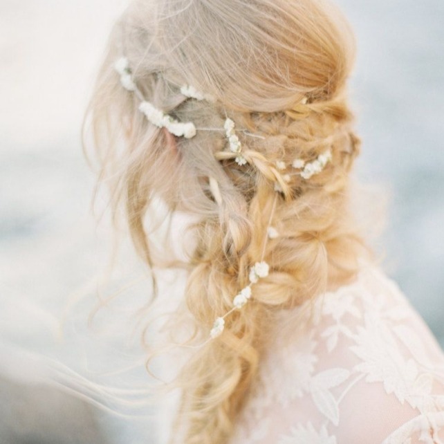 34 примера свадебных причесок для длинных волос