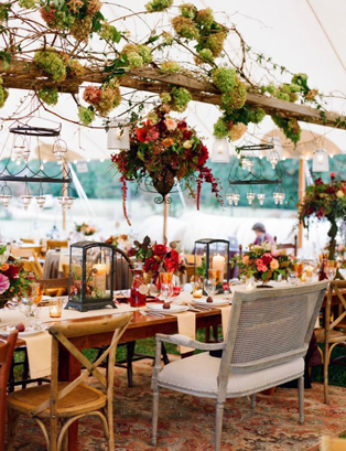 Свадебные люстры с цветами, 