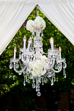 Свадебные люстры с цветами, 