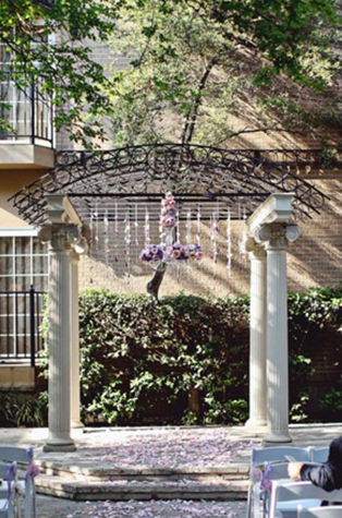 Свадебные люстры с цветами, 