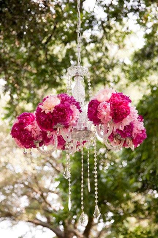 Свадебные люстры с цветами, 