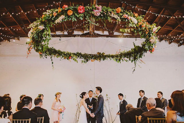 Свадебные люстры с цветами, 