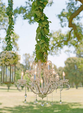 Свадебные люстры с цветами, 