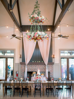 Свадебные люстры с цветами, 