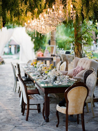 Свадебные люстры с цветами, 