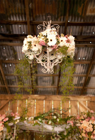 Свадебные люстры с цветами, 